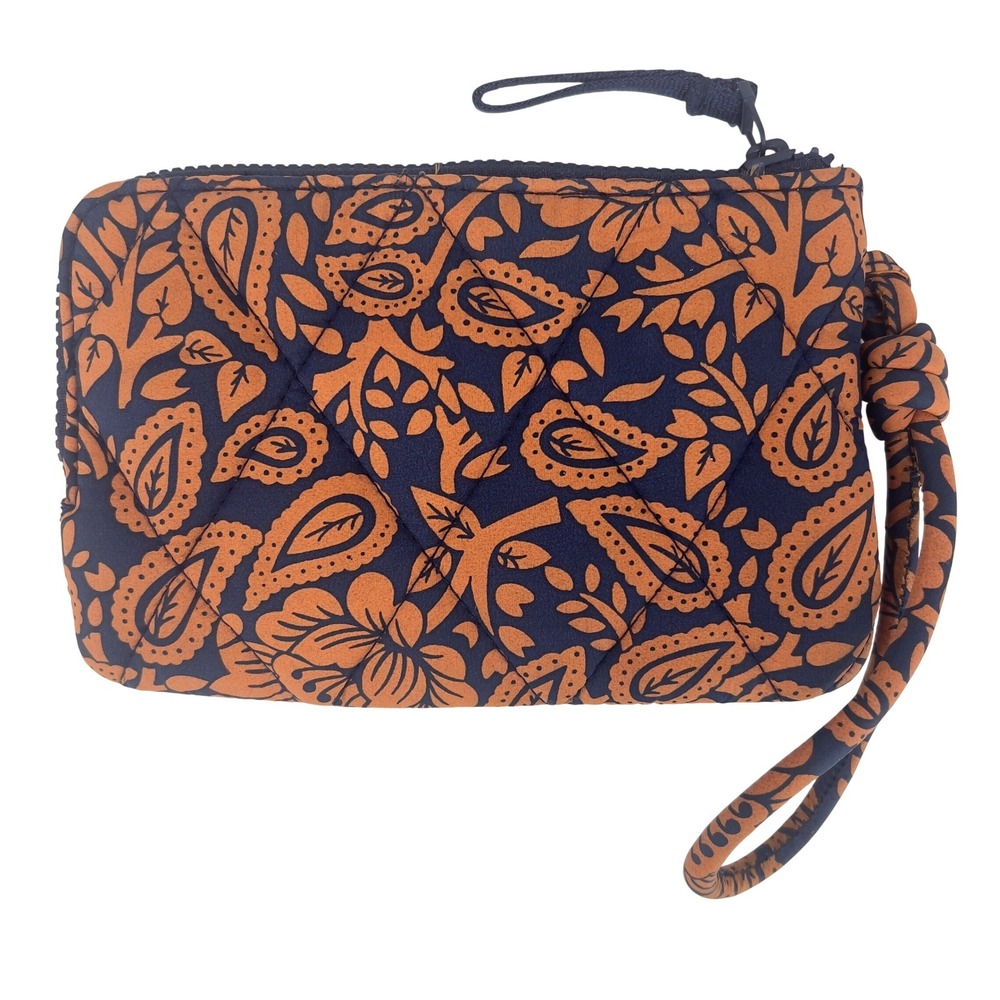 Vera Bradley Lotus Montage Roasted Pecan Ultralight Essential Wristlet Wallet
